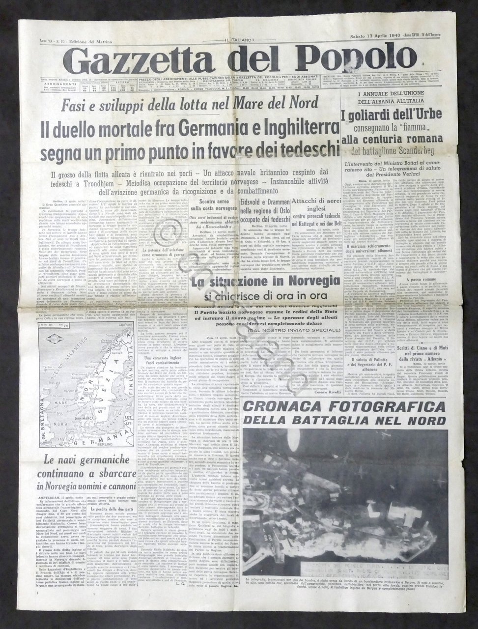 Giornale Gazzetta del Popolo N.90 Duello mortale tra Germania e …