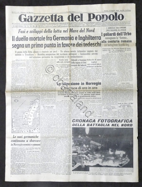 Giornale Gazzetta del Popolo N.90 Duello mortale tra Germania e …