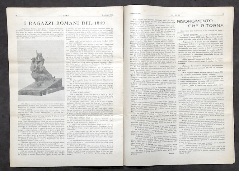 Giornale Il 1849 - N. 6-7-8 - febbraio 1949 - …