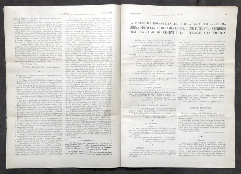 Giornale Il 1849 - N. 6-7-8 - febbraio 1949 - …