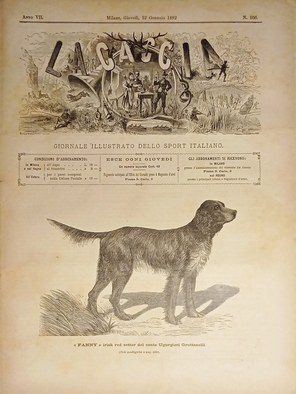 Giornale Illustrato dello Sport Italiano - La Caccia N. 166 …