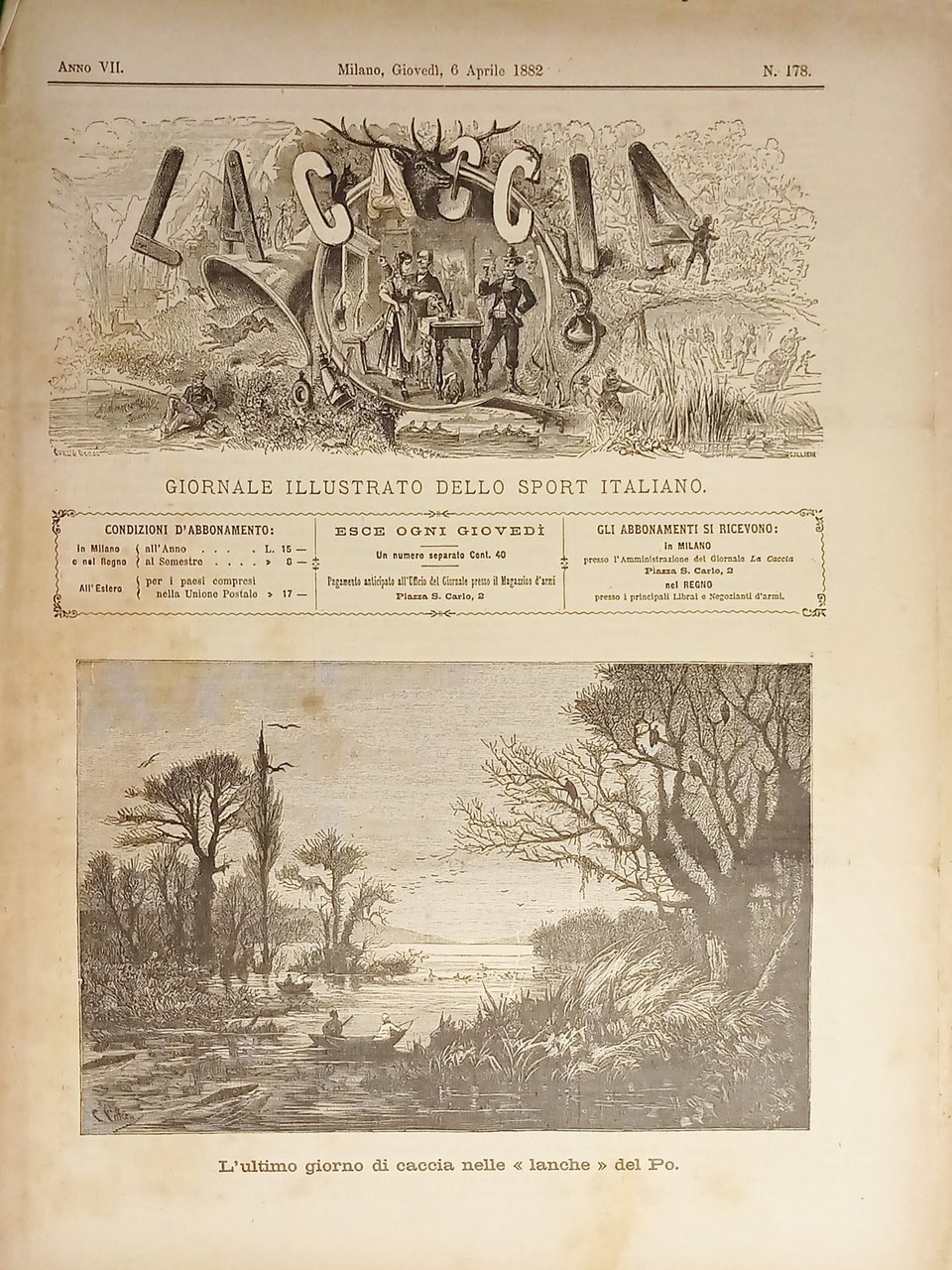 Giornale Illustrato dello Sport Italiano - La Caccia N. 178 …