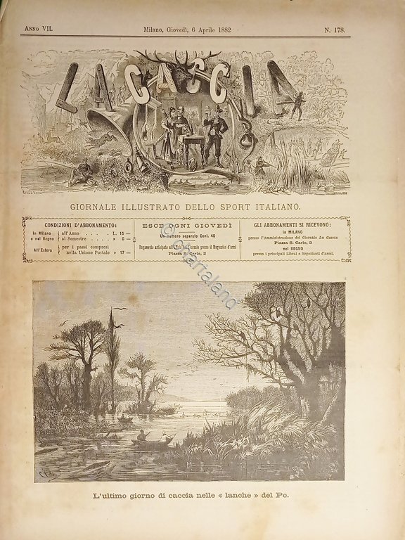 Giornale Illustrato dello Sport Italiano - La Caccia N. 178 …