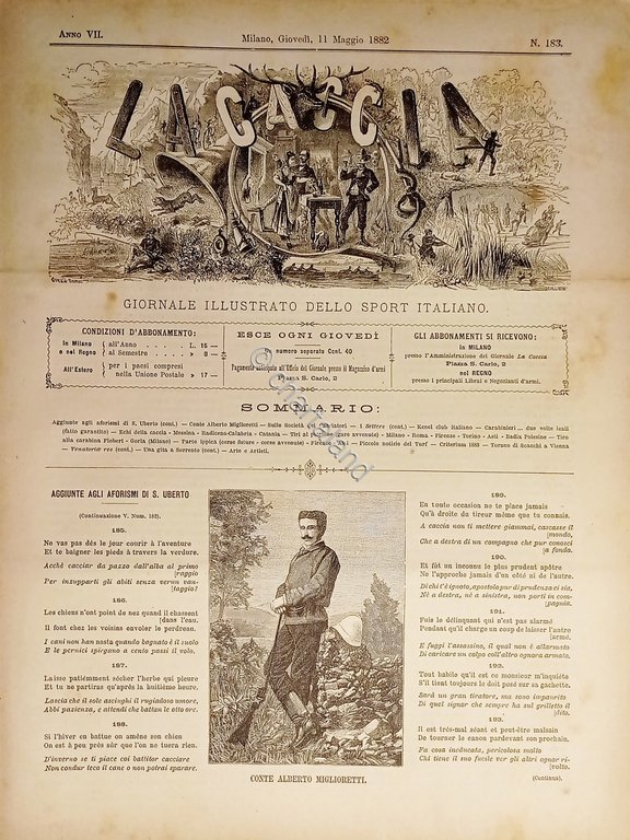 Giornale Illustrato dello Sport Italiano - La Caccia N. 183 …