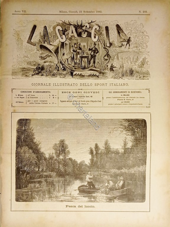 Giornale Illustrato dello Sport Italiano - La Caccia N. 202 …