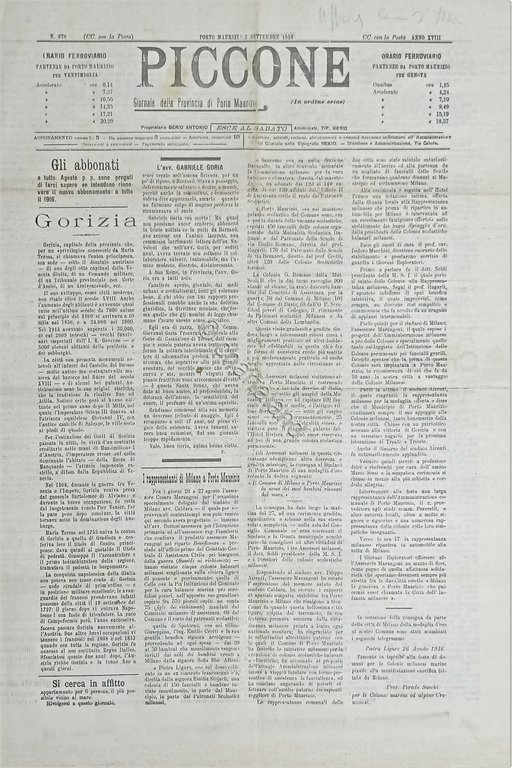 Giornale Provincia Porto Maurizio - Piccione N. 970 - L'avv. …