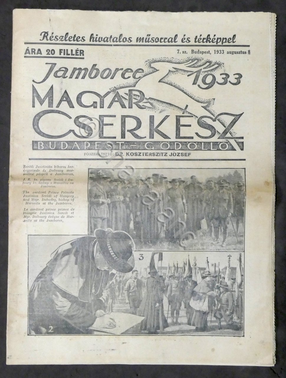 Giornale Raduno Scout in Ungheria 4º Jamboree mondiale dello scoutismo …