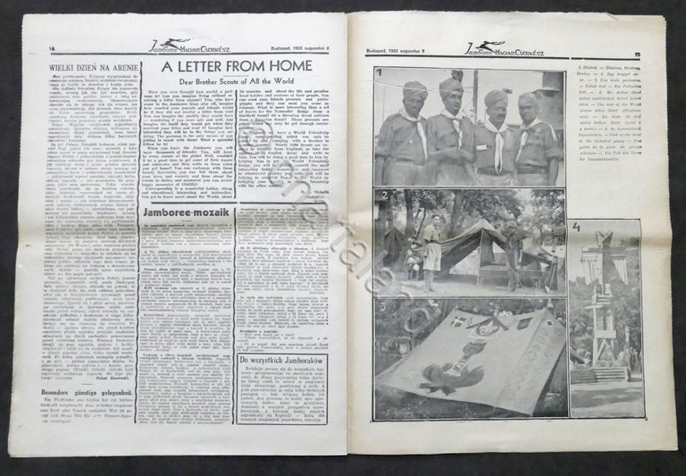 Giornale Raduno Scout in Ungheria 4º Jamboree mondiale dello scoutismo …