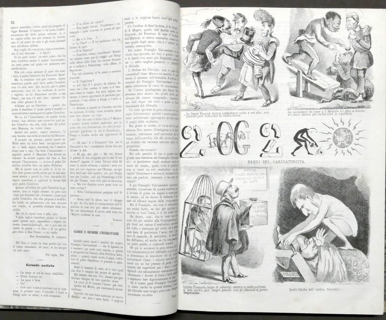 Giornale satirico - Il Fischietto Anno VIII completo - 1855 | Immagine Gallery 5