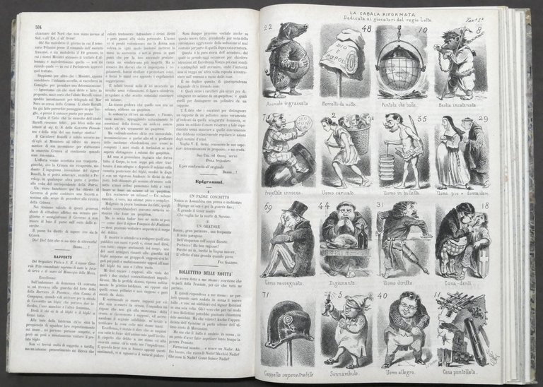 Giornale satirico - Il Fischietto Anno VIII completo - 1855 | Immagine Gallery 10