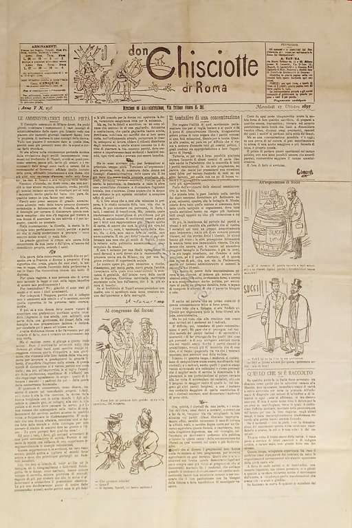 Giornale satirico Umoristico - Il Don Chisciotte di Roma N. …