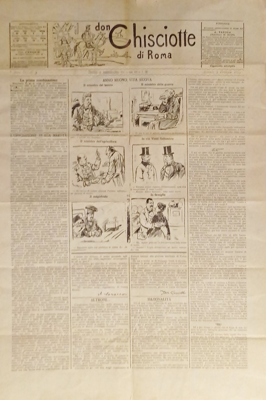 Giornale satirico Umoristico - Il Don Chisciotte di Roma N. …