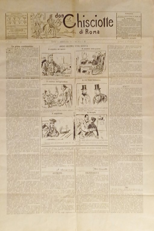 Giornale satirico Umoristico - Il Don Chisciotte di Roma N. 3 - 1899