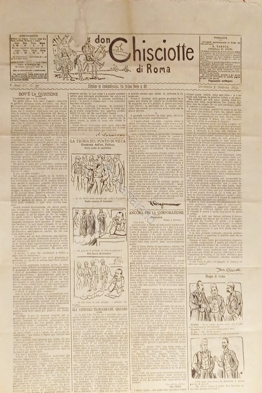 Giornale satirico Umoristico - Il Don Chisciotte di Roma N. …
