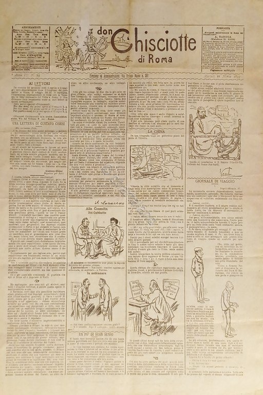 Giornale satirico Umoristico - Il Don Chisciotte di Roma N. …