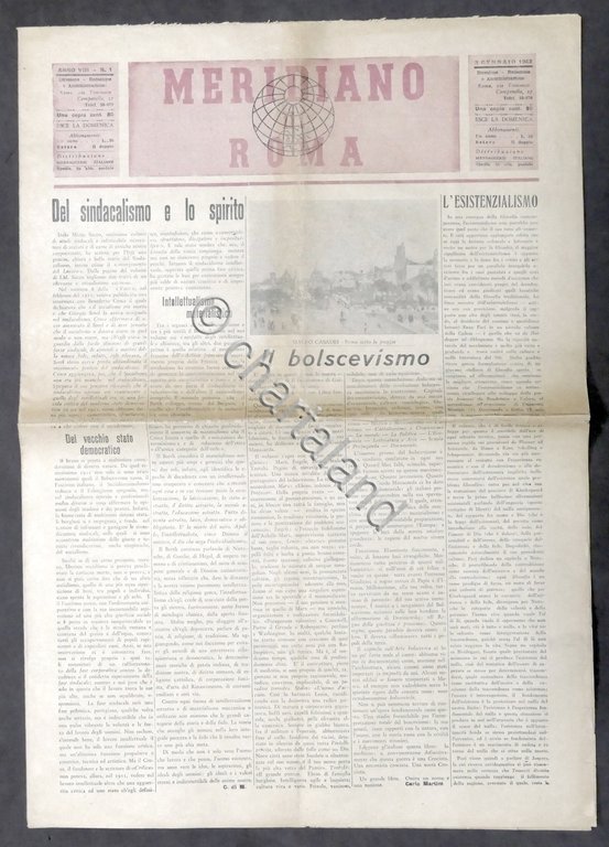 Giornale settimanale - Meridiano di Roma - 3 gennaio 1943 | Immagine Gallery 3