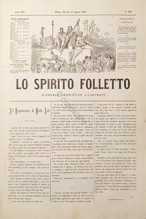 Giornale Umoristico Illustrato - Lo Spirito Folletto N. 639 - … | Immagine Gallery 2