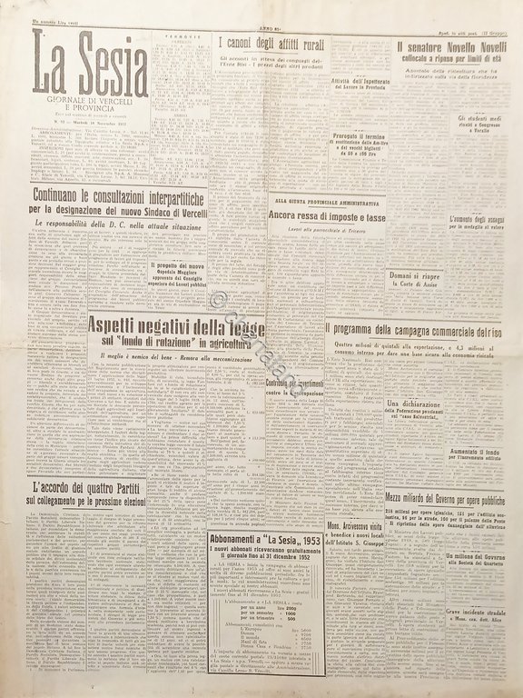 Giornale Vercelli e Provincia - La Sesia N. 93 Aspetti …