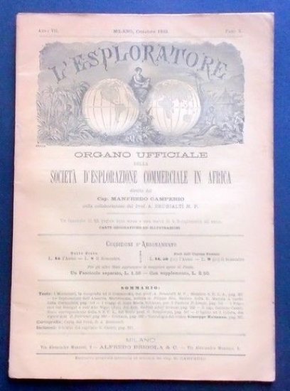Giornale Viaggi e Geografia Commerciale - L'Esploratore - Anno VII … | Immagine principale