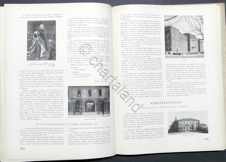 Giuseppe Castelli - Gli Ospedali d'Italia - ed. 1942 | Immagine Gallery 8