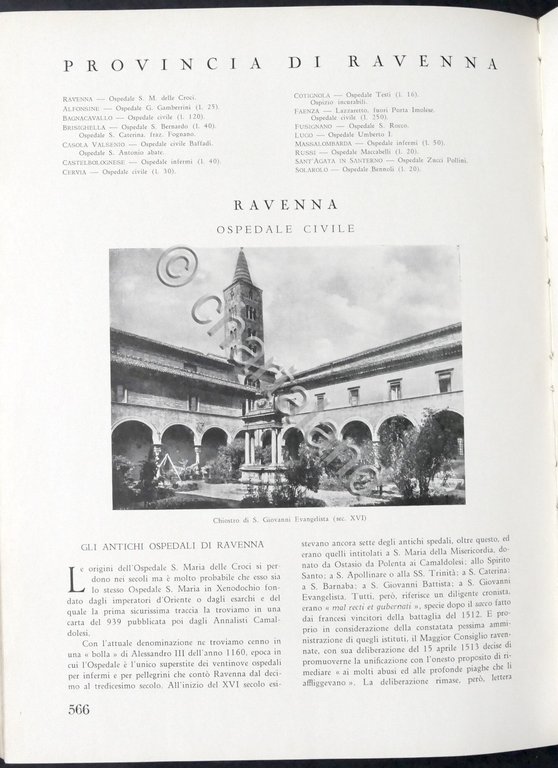 Giuseppe Castelli - Gli Ospedali d'Italia - ed. 1942 | Immagine Gallery 12