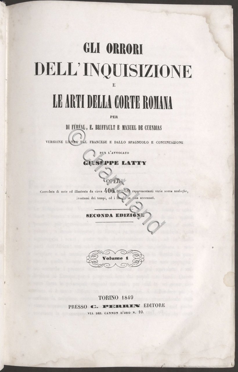 Gli orrori dell'inquisizione e le arti della corte - Opera … | Immagine principale