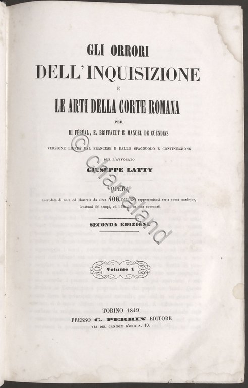 Gli orrori dell'inquisizione e le arti della corte - Opera … | Immagine Gallery 1