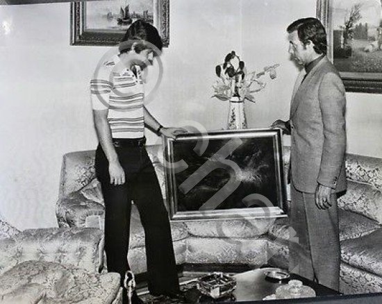 Grande foto spettacolo - calciatore Gianni Rivera e Elirio Picchio …