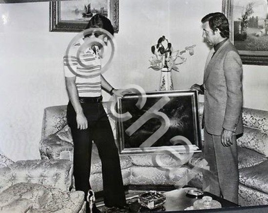 Grande foto spettacolo - calciatore Gianni Rivera e Elirio Picchio …