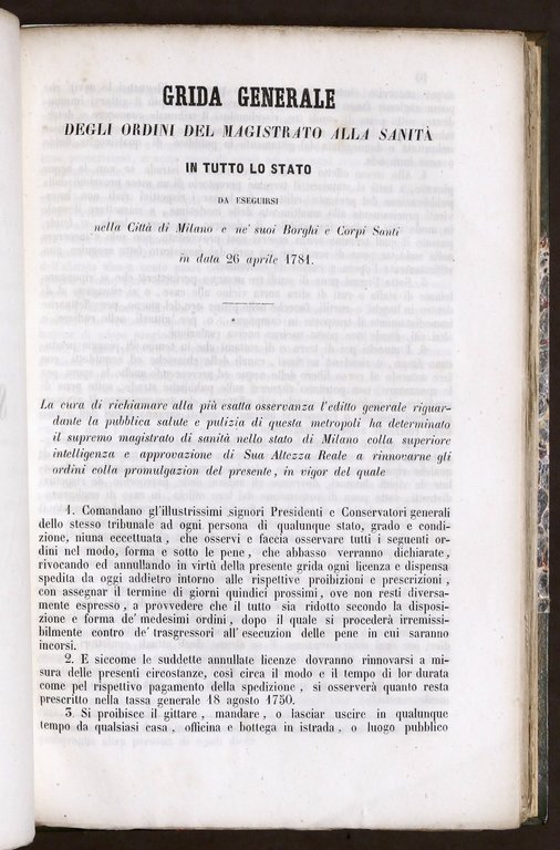 Gride regolamenti tasse e tariffe diverse della Città di Milano … | Immagine Gallery 4