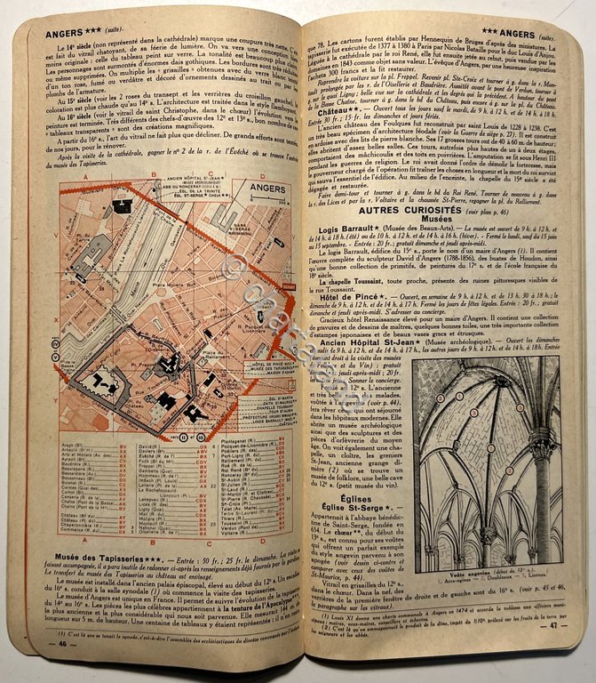 Guide du Pneu Michelin - Chateaux de la Loire 1952-53