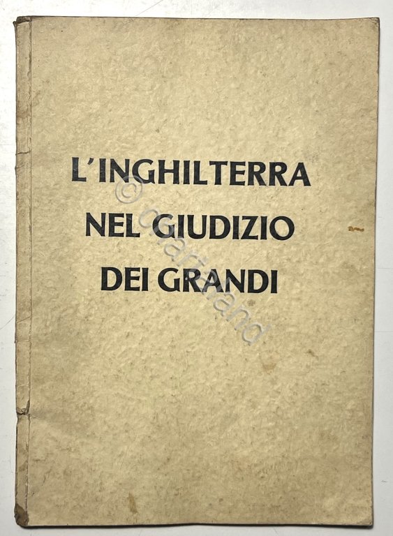 H. Eckert - L'Inghilterra nel giudizio dei Grandi - ed. … | Immagine Gallery 3