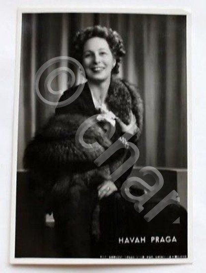 Havah Praga Canto Fotografia Autografo 1951