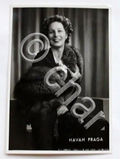 Havah Praga Canto Fotografia Autografo 1951