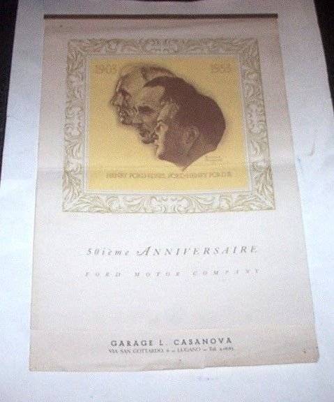 Henry Ford Calendario Ford Motor Company - 50° anniversario - … | Immagine principale