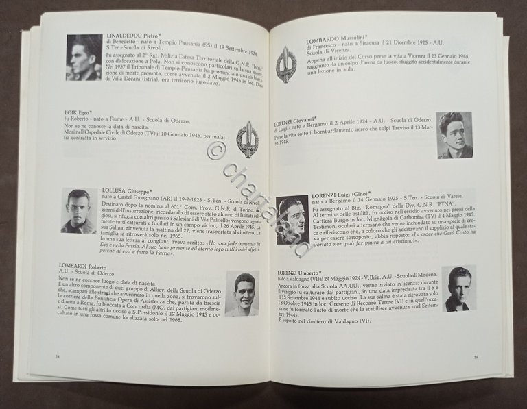 I Caduti delle Scuole AA. UU. della Guardia Nazionale Repubblicana …