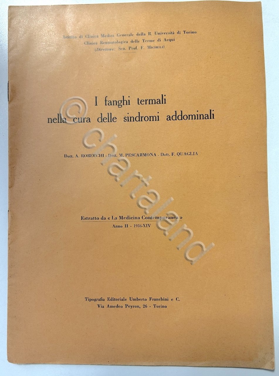 I fanghi termali nella cura delle sindromi addominali - 1^ …