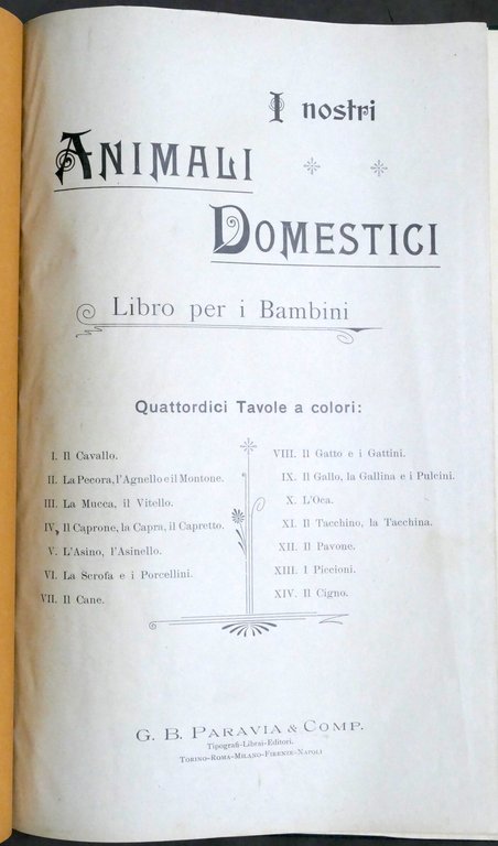 I nostri animali domestici - Libro per bambini - ed. …