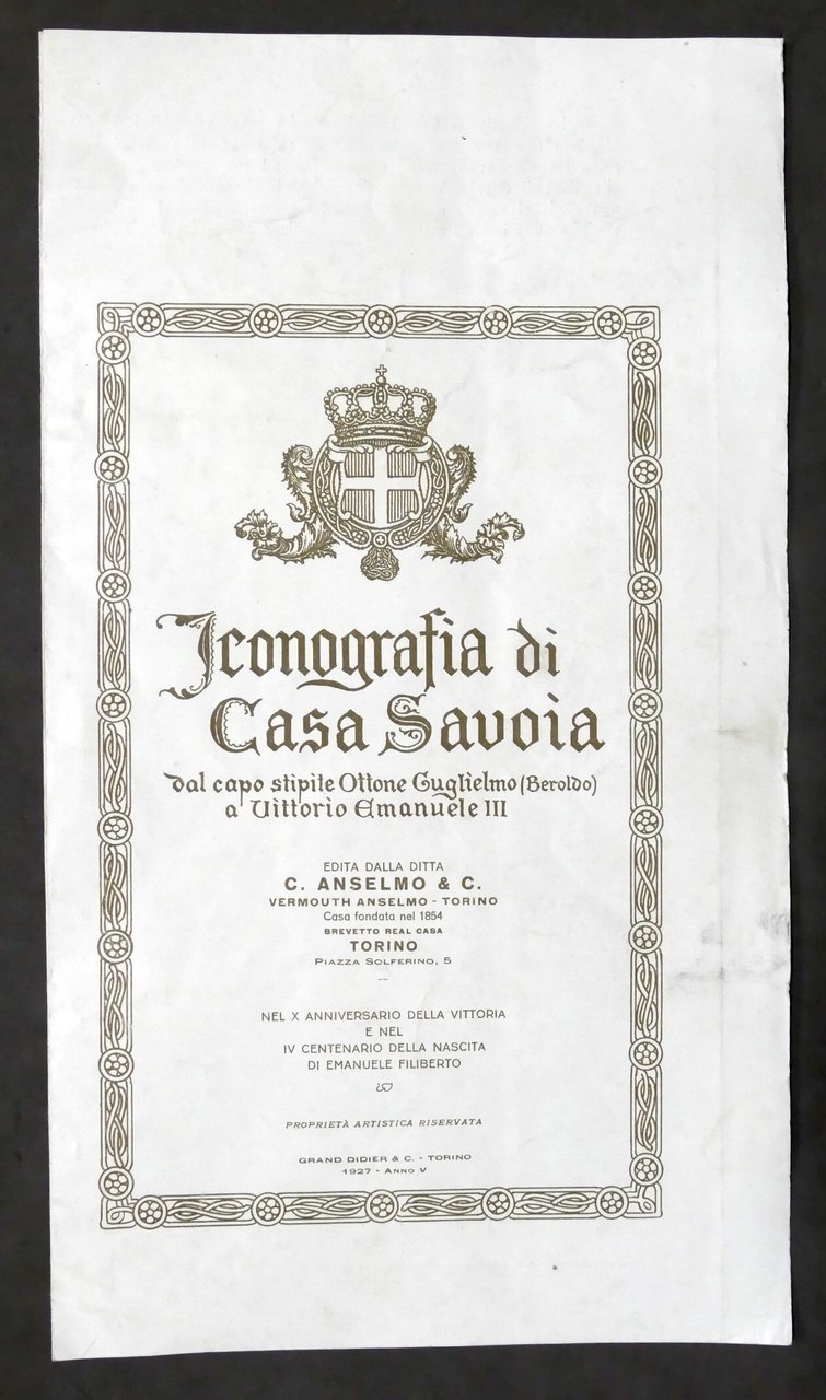 Iconografia di Casa Savoia da Ottone Guglielmo a Vittorio Emanuele …