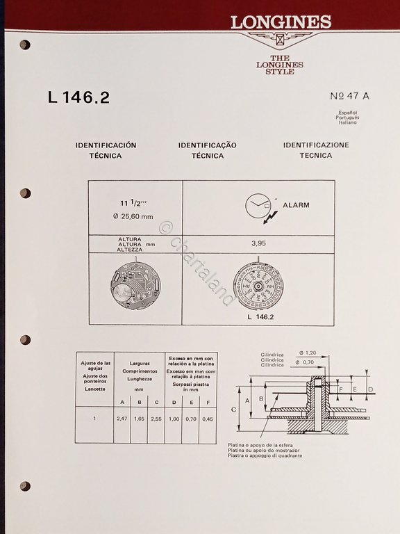 Identificazione Tecnica Longines N. 47 A - L 146.2 - … | Immagine Gallery 2