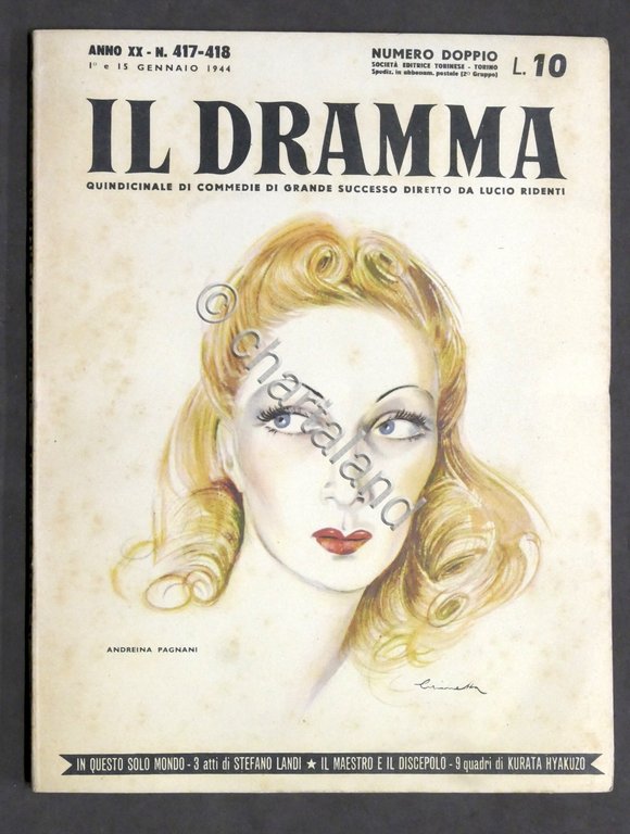 Il Dramma - Quindicinale di commedie - N. 417-418 - …