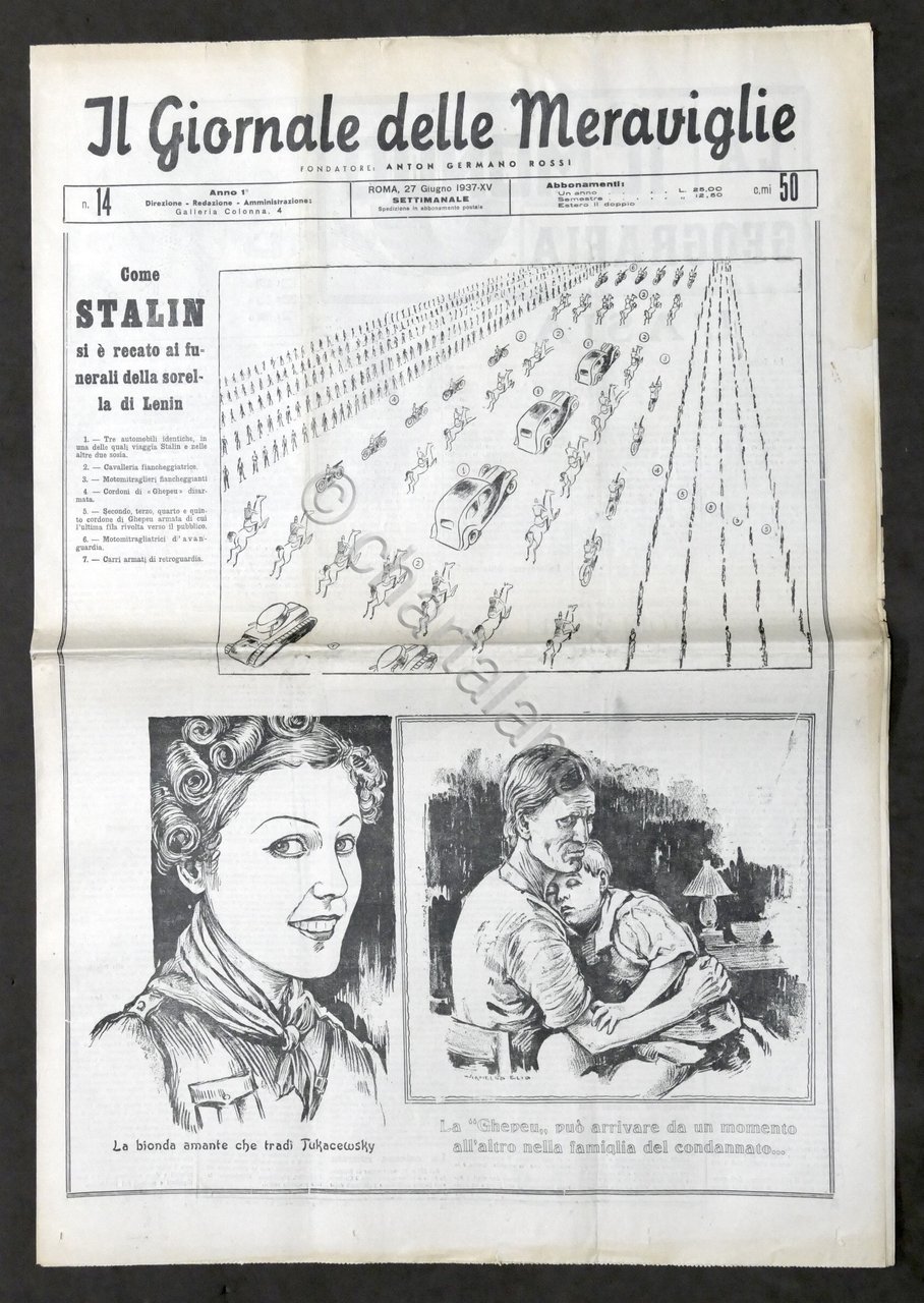 Il Giornale delle Meraviglie N.14 Stalin ai funerali della sorella … | Immagine principale