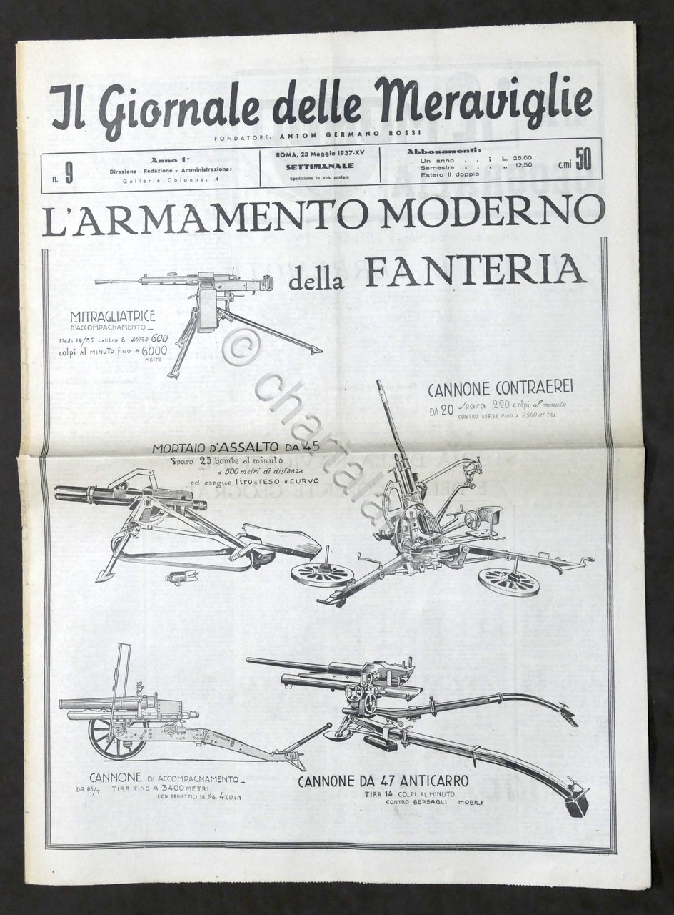 Il Giornale delle Meraviglie N. 9 - L'armamento moderno della … | Immagine principale