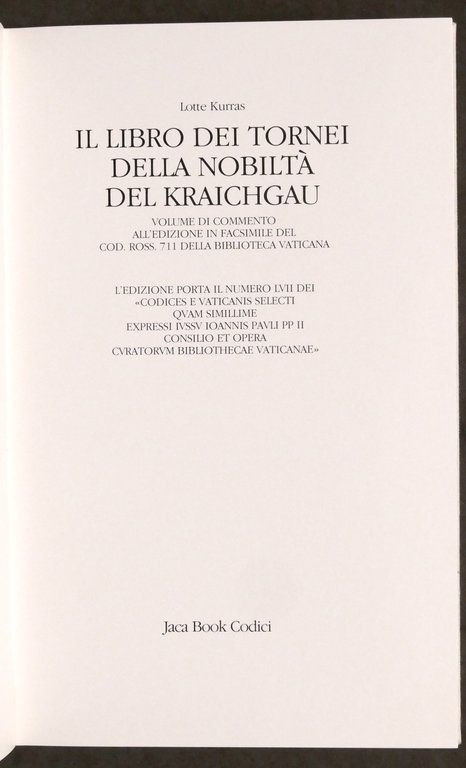 Il libro dei tornei della nobiltà del Kraichgau - 1615 …