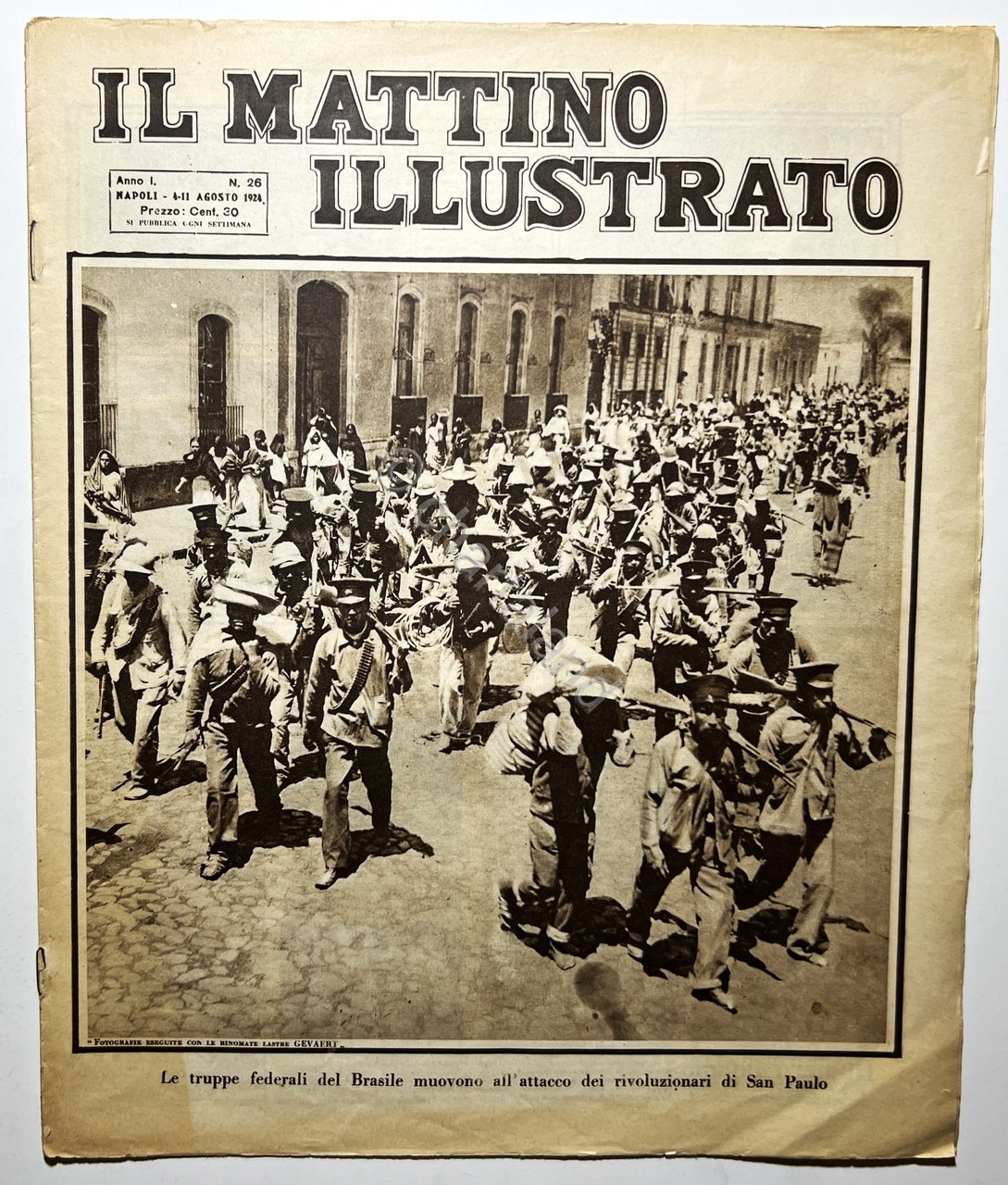 Il Mattino Illustrato N. 26 - 1924 Le truppe federali …