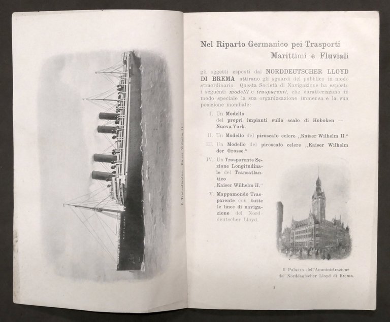 Il Norddeutscher LLoyd di Brema all'Esposizione Internazionale di Milano 1906