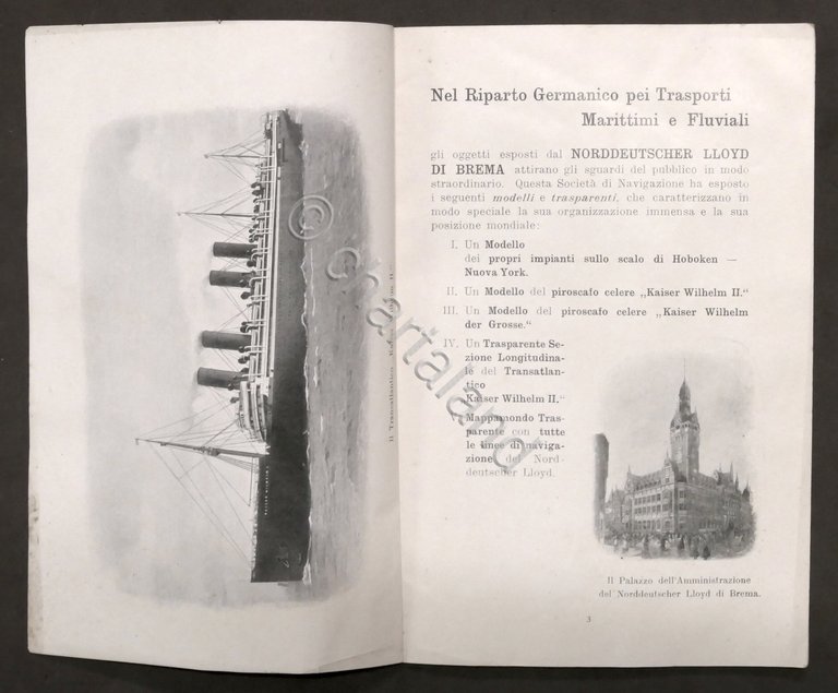 Il Norddeutscher LLoyd di Brema all'Esposizione Internazionale di Milano 1906