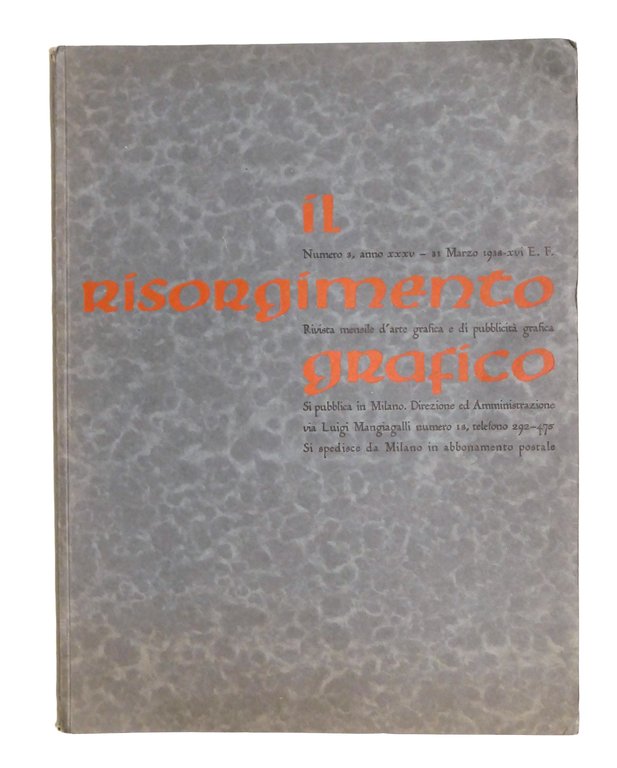 Il Risorgimento Grafico Rivista arte grafica pubblicità N. 3 - 1938 - Ex libris