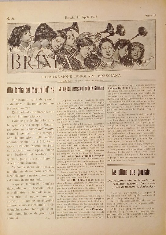 Illustrazione Popolare Bresciana - Brixia N. 36 - 1915 - … | Immagine Gallery 3