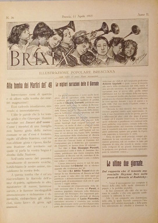 Illustrazione Popolare Bresciana - Brixia N. 36 - 1915 - … | Immagine Gallery 6